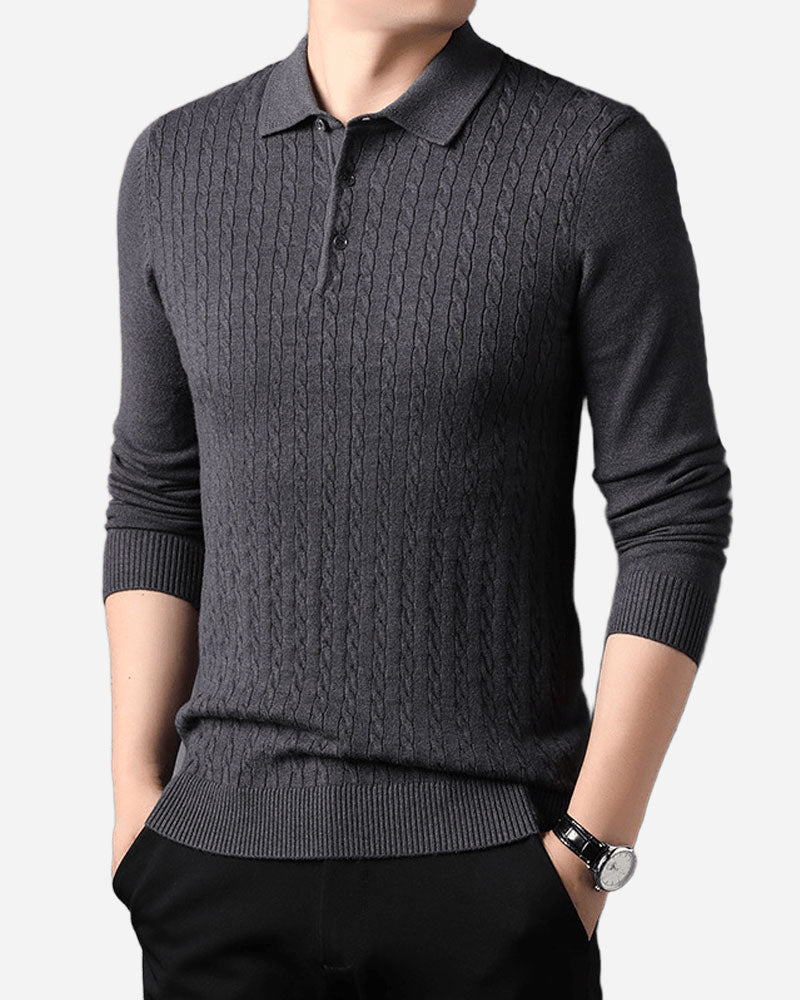 100% CASHMERE TWISTS SWEATER