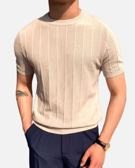 CANNES RIBBED T-SHIRT