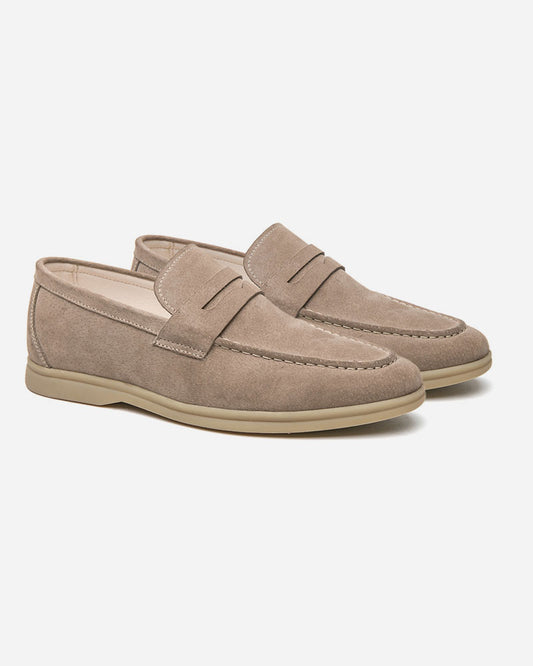 SLIP ON SUEDE LOAFERS