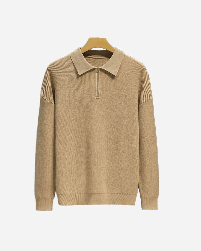 CESARE HALF ZIP SWEATER