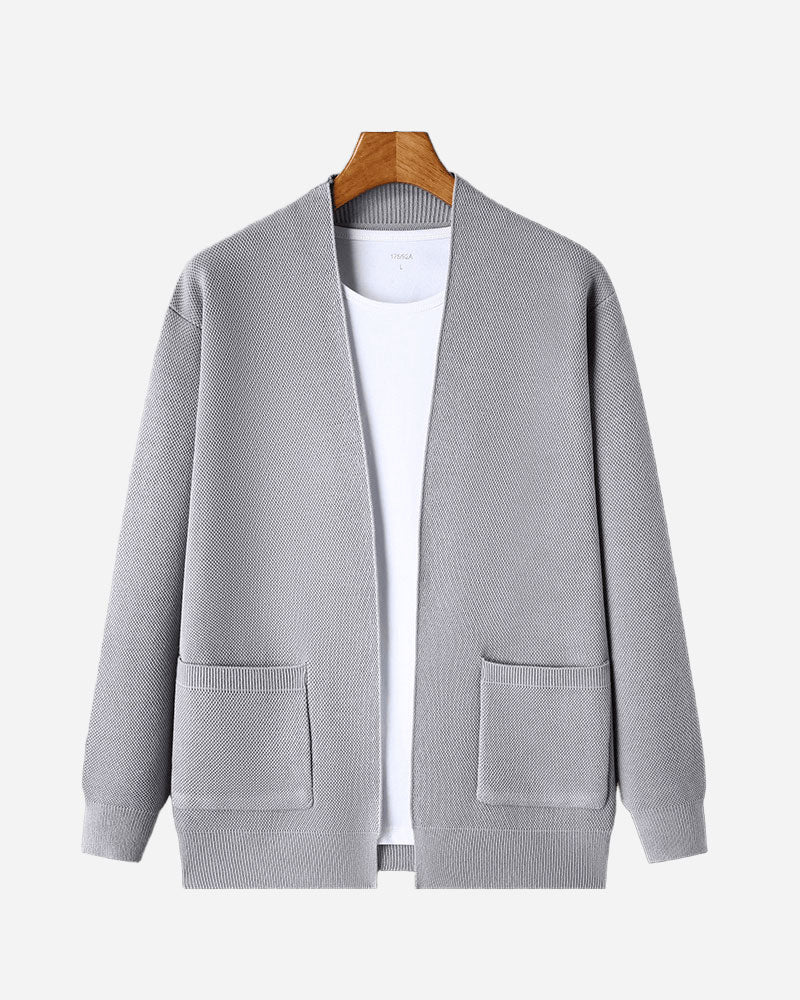 100% CASHMERE KNITTED CARDIGAN