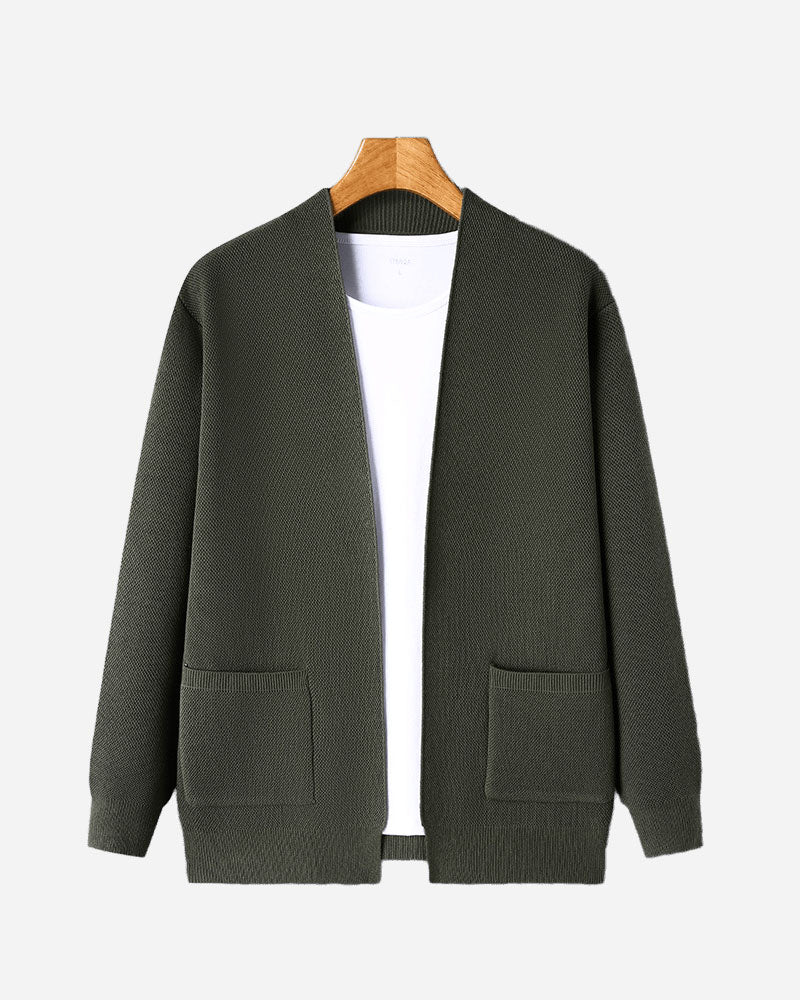 100% CASHMERE KNITTED CARDIGAN