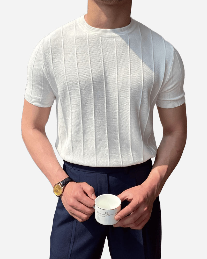 CANNES RIBBED T-SHIRT