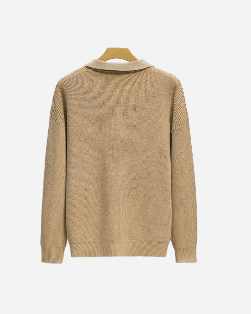 CESARE HALF ZIP SWEATER