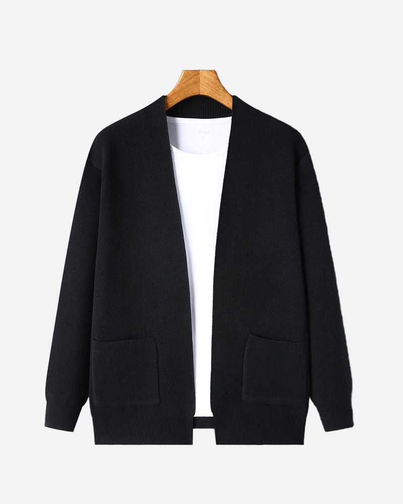 100% CASHMERE KNITTED CARDIGAN