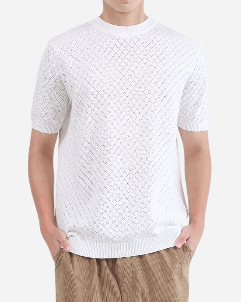 100% COTTON HOLLOW OUT T-SHIRT